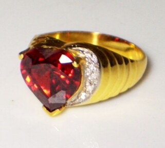 Ruby Heart Ring