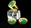 Jade Ring and Earring Set