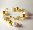 Pearls and Gold Balls Bracelet