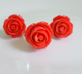 Rose design Faux Coral Set